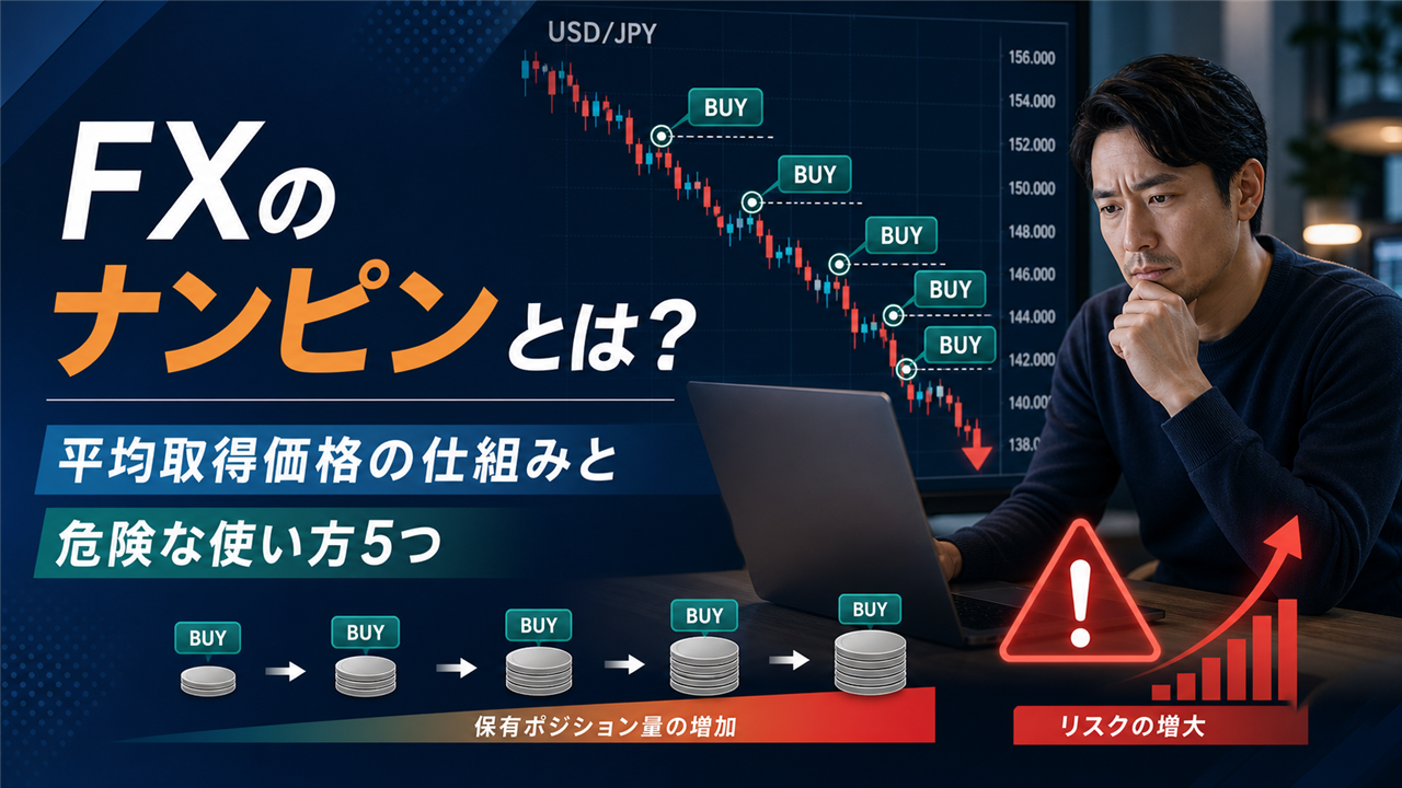 FXのナンピンで追加注文と損失拡大を確認する初心者